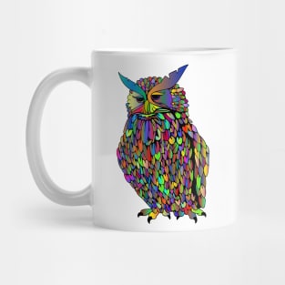 Owl Colorful Feather Mug